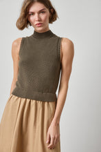 Load image into Gallery viewer, Lilla P Mixed Media Mock Neck Dress
