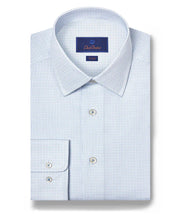 Load image into Gallery viewer, David Donahue Mini Check Dress Shirt
