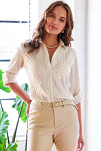 Load image into Gallery viewer, Finley Natural Stripe Teigan Shirt
