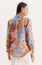 Load image into Gallery viewer, Tyler Boe Addison Linen Paisley Blouse
