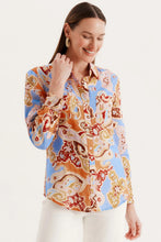 Load image into Gallery viewer, Tyler Boe Addison Linen Paisley Blouse

