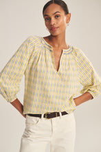 Load image into Gallery viewer, Velvet Novelty Printed Stripe Campbell Top
