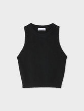 Load image into Gallery viewer, White &amp; Warren Slub Rib Trim Tank Top
