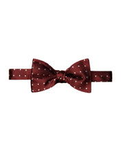 Load image into Gallery viewer, Eton Polka Dot Silk Bow Tie
