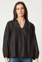 Load image into Gallery viewer, Velvet Embroidered Cotton Jordyn Blouse
