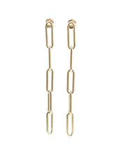 Load image into Gallery viewer, Erin Gray Paperclip Chain Earrings
