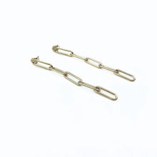 Load image into Gallery viewer, Erin Gray Paperclip Chain Earrings
