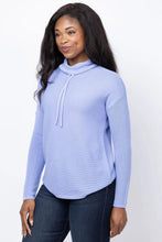 Load image into Gallery viewer, Elliott Lauren Waffle Stitch Funnel Neck Sweater
