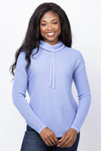 Load image into Gallery viewer, Elliott Lauren Waffle Stitch Funnel Neck Sweater
