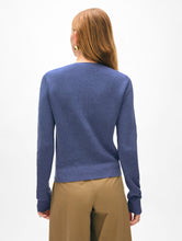 Load image into Gallery viewer, White &amp; Warren Fine Cotton Blend Ribbed Henley
