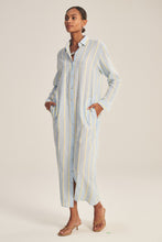 Load image into Gallery viewer, Velvet Yarn Dye Stripe Kimora Dress
