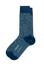 Load image into Gallery viewer, Pantherella Kasuri Jacquard Sock
