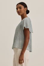 Load image into Gallery viewer, Velvet Printed Crinkle Gauze Park Top
