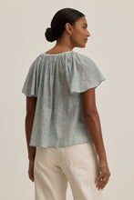 Load image into Gallery viewer, Velvet Printed Crinkle Gauze Park Top
