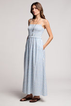 Load image into Gallery viewer, Velvet Senara Watercolor Stripe Smocked Dress
