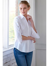 Load image into Gallery viewer, Finley Solid Silky Poplin Bianchi Shirt
