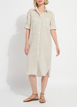 Load image into Gallery viewer, Lysse Juniper Linen Tunic Shirt Dress
