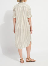 Load image into Gallery viewer, Lysse Juniper Linen Tunic Shirt Dress
