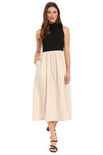 Load image into Gallery viewer, London Times Mock Neck Two Fer Dress
