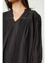 Load image into Gallery viewer, Velvet Embroidered Cotton Jordyn Blouse
