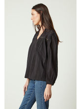 Load image into Gallery viewer, Velvet Embroidered Cotton Jordyn Blouse
